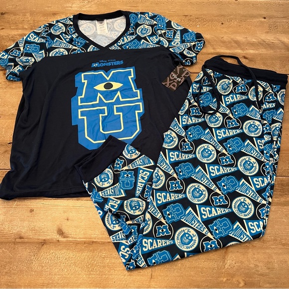 Disney Other - NEW Disney Pixar Monster University Pajama PJ set sz. 3XL